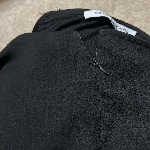 🌺 COLLECTIVE CONCEPTS black peplum top Size M - Picture 5 of 7